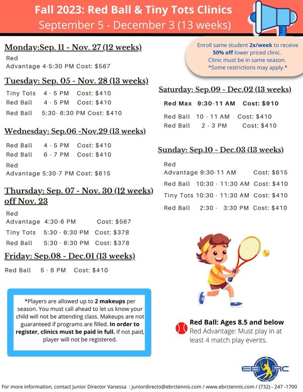 Tennis East Brunswick Racquet Club